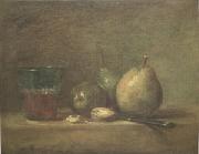 Jean Baptiste Simeon Chardin Pears Walnuts and a Glass of Wine (mk05) china oil painting reproduction